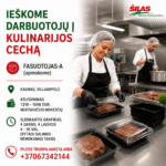 Pakavimas fasavimas fasuotojas pakuotojas gamyba darbas kaune cechas kulinarija prekyba pamainomis virtuve. darbas sile silas