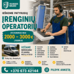 darbas vilniaus baldai irenginiu operatorius gamyba traku raj