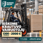 krautuvo vairuotojas darbas Vilniuje Vilniaus baldai gamyba slenkanciu grafiku